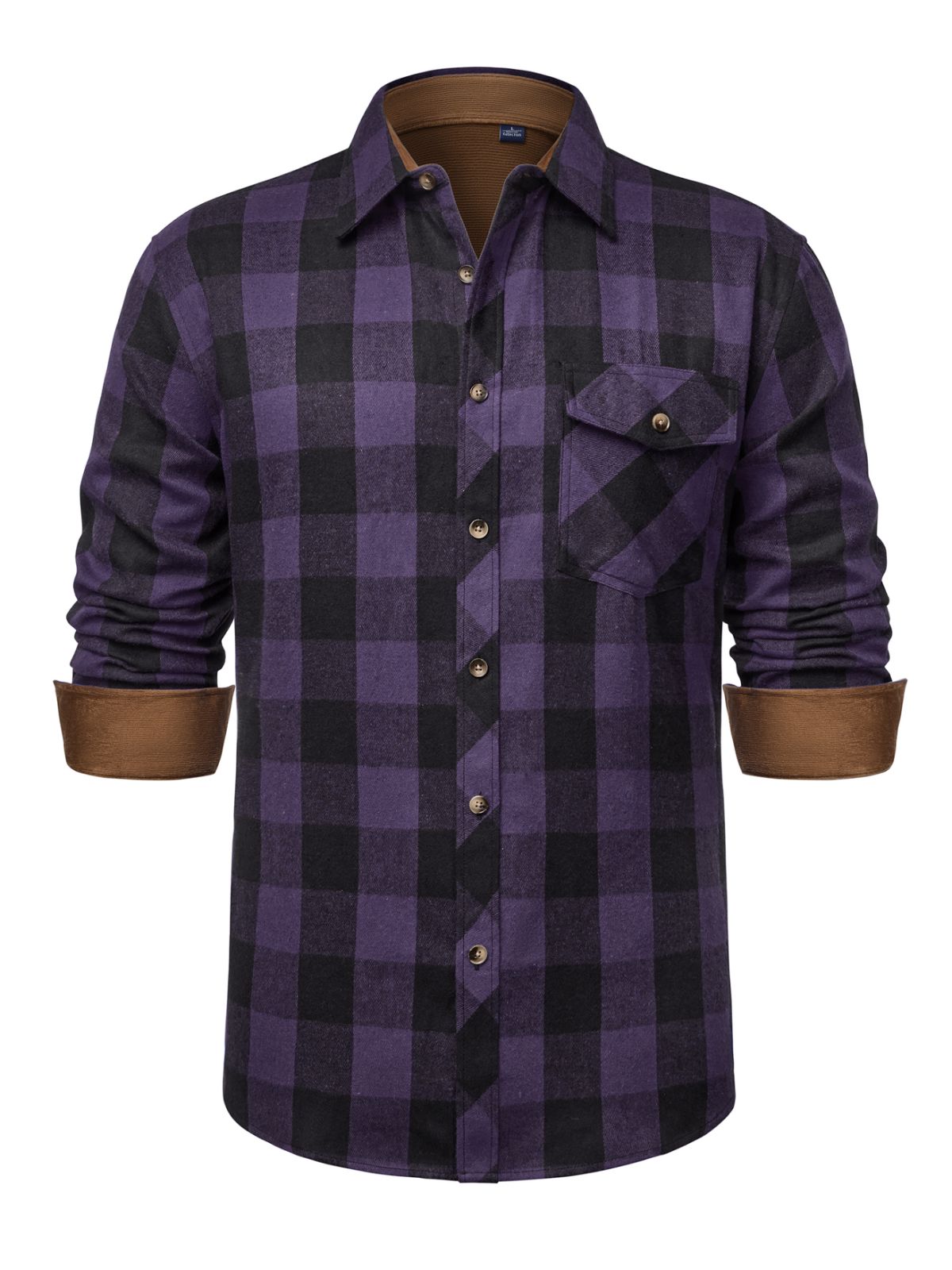 sogami Mens Flannel Shirts Casual Long Sleeve Button Down Plaid Shirts