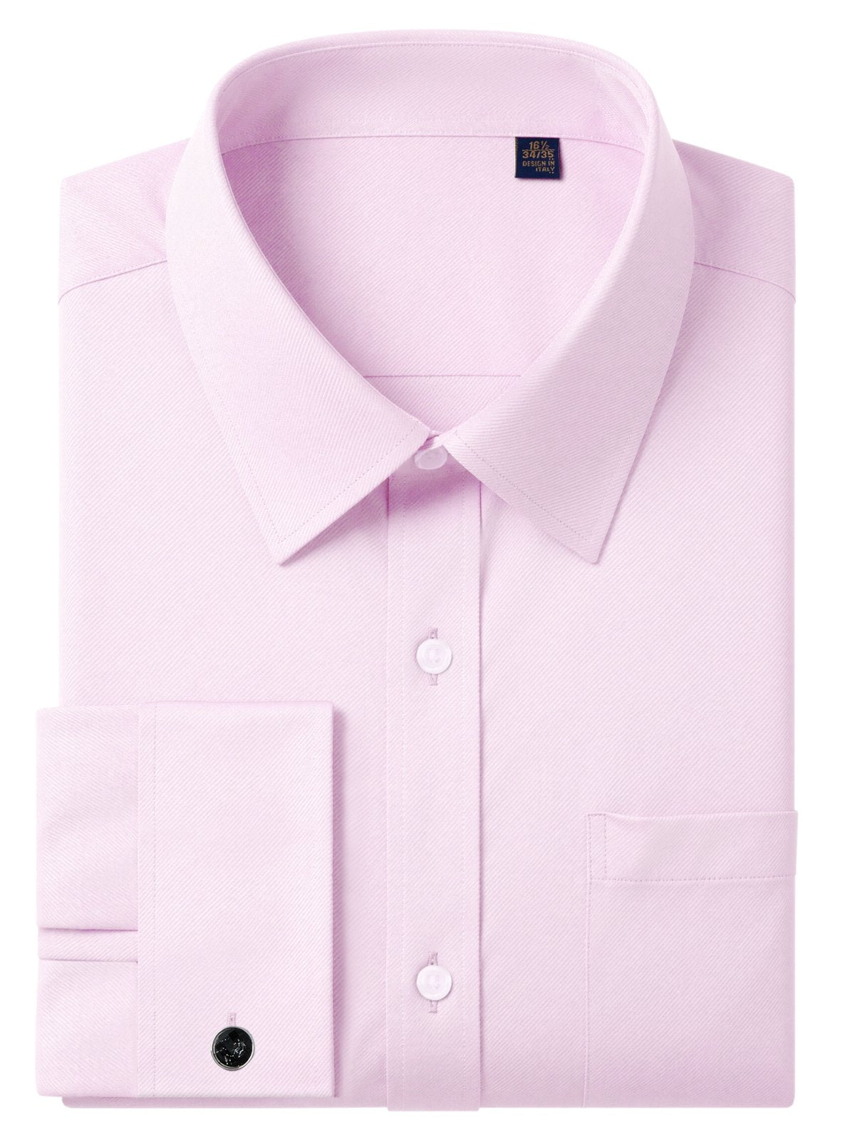 sogami French Cuff Dress Shirt Long Sleeve Regular Fit with Metal Cufflink