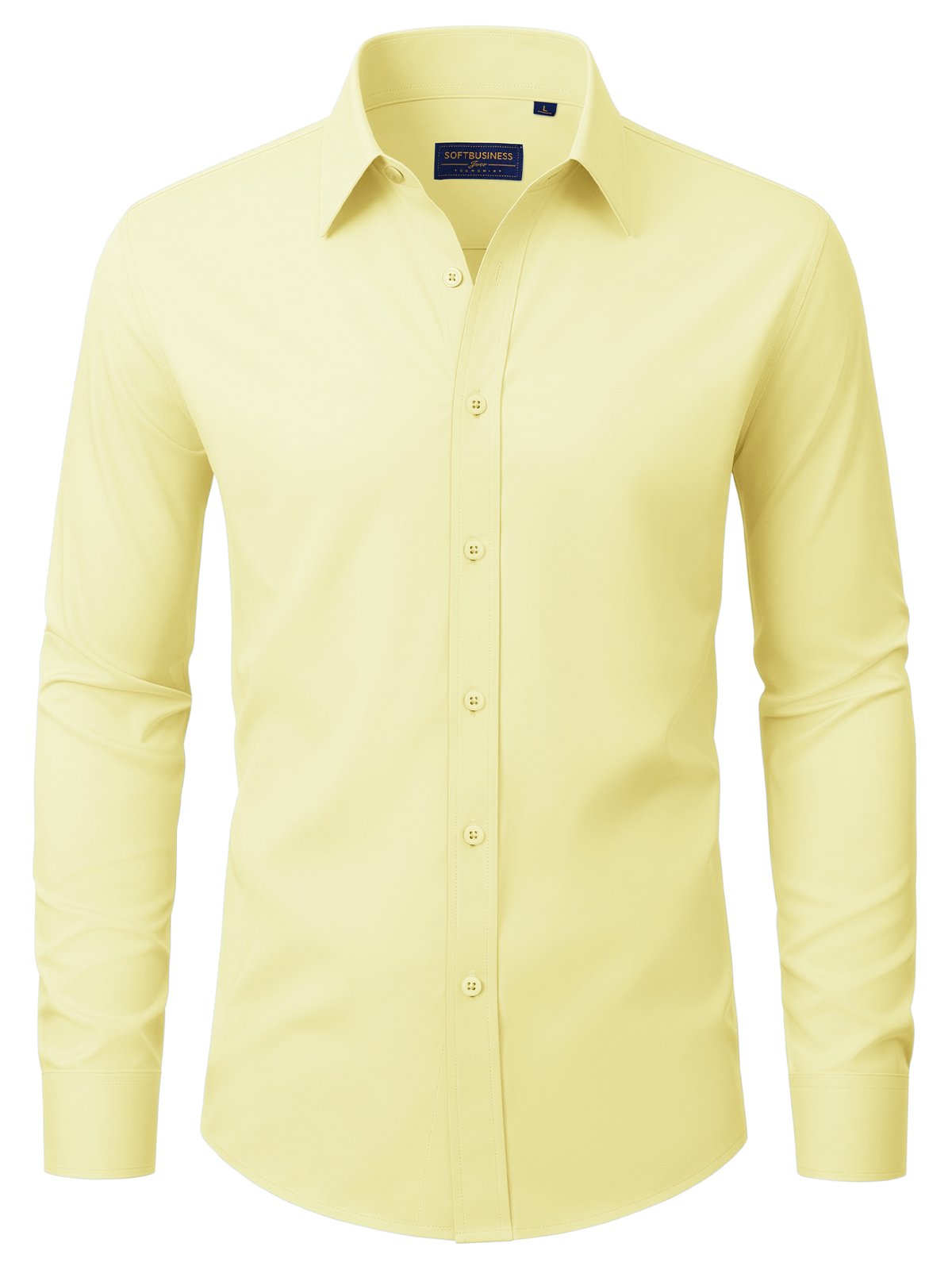 sogami Men's Stain Shield Dress Shirt Long Sleeve Stretch Button Down Formal Shirt