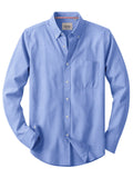 sogami White Oxford Shirt Men Long Sleeve Dress Shirt For men