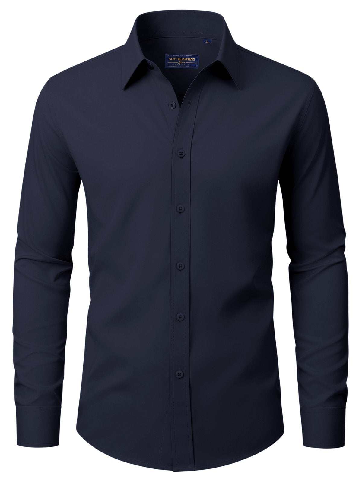 sogami Men's Stain Shield Dress Shirt Long Sleeve Stretch Button Down Formal Shirt