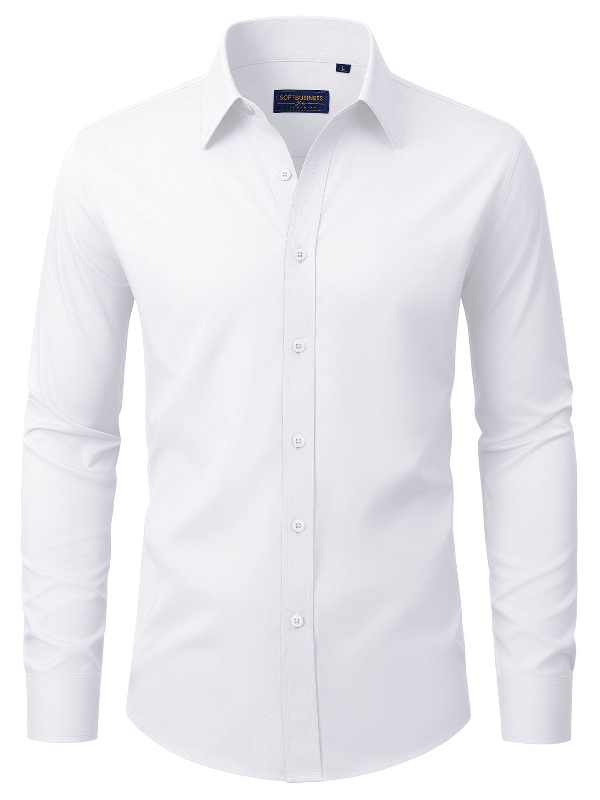 sogami Men's Stain Shield Dress Shirt Long Sleeve Stretch Button Down Formal Shirt