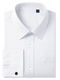 sogami French Cuff Dress Shirt Long Sleeve Regular Fit with Metal Cufflink