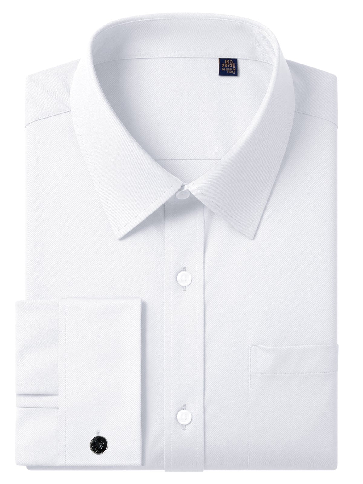 sogami French Cuff Dress Shirt Long Sleeve Regular Fit with Metal Cufflink