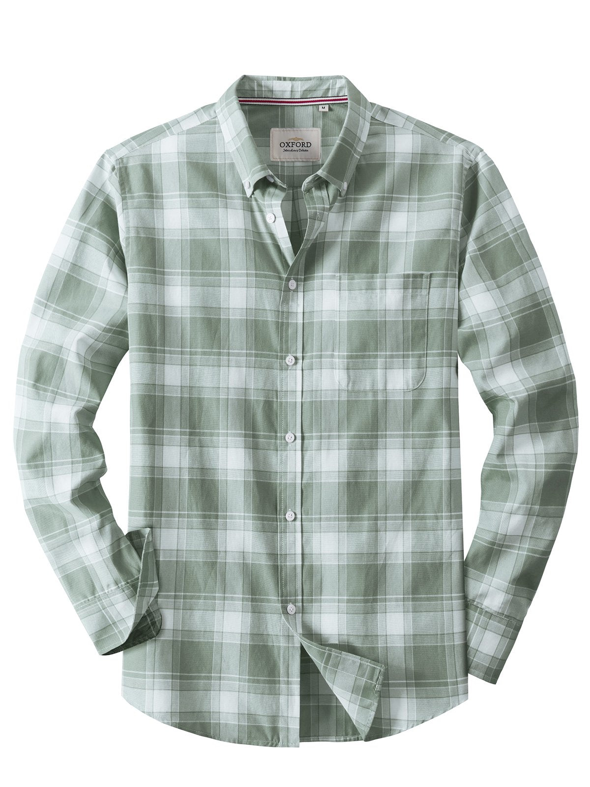 sogami Men's Striped Oxford Shirt Casual Long Sleeve Button Down Shirt