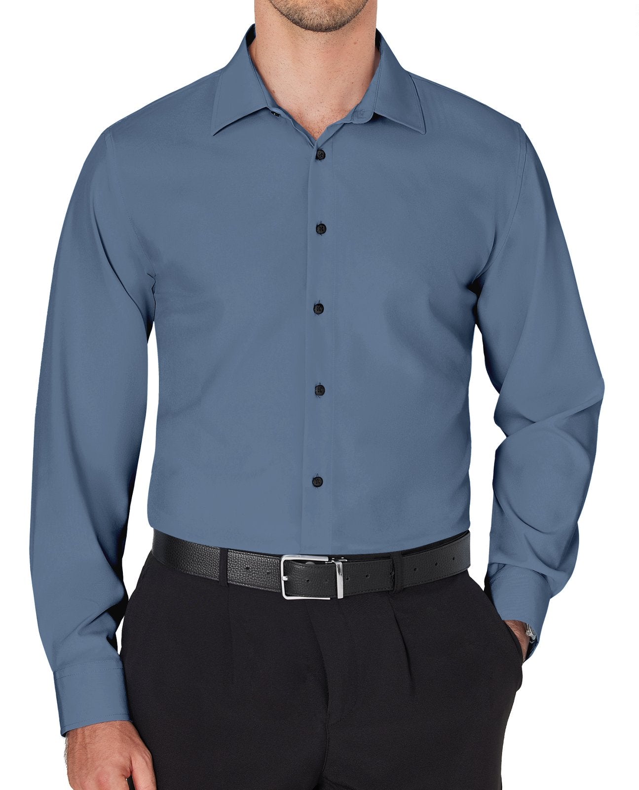 sogami Wrinkle Free Dresses Shirt For men Stretch Long Sleeve Button Down shirt Business