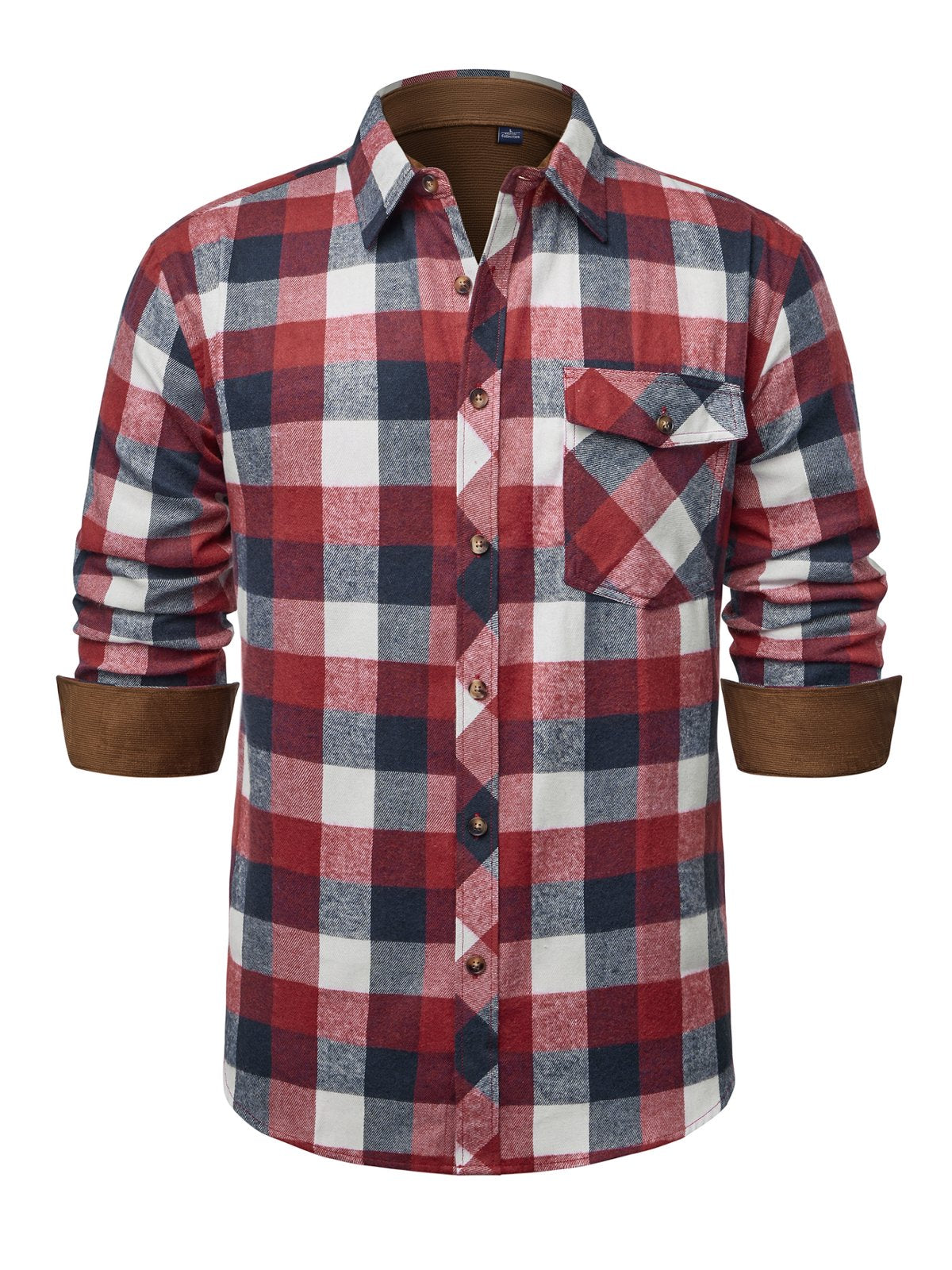 sogami Mens Flannel Shirts Casual Long Sleeve Button Down Plaid Shirts