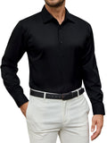 sogami Men's Stretch Long Sleeve Dress Shirt Wrinkle Free Formal Shirt