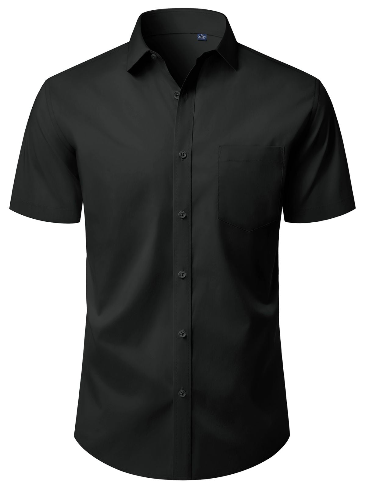 sogami Mens Button Down Work Shirt Stretched Wrinkle Free Short Sleeve White Dresses Shirt For Casual