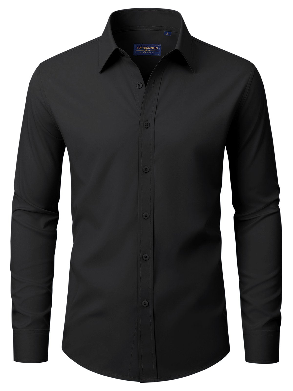 sogami Men's Stain Shield Dress Shirt Long Sleeve Stretch Button Down Formal Shirt