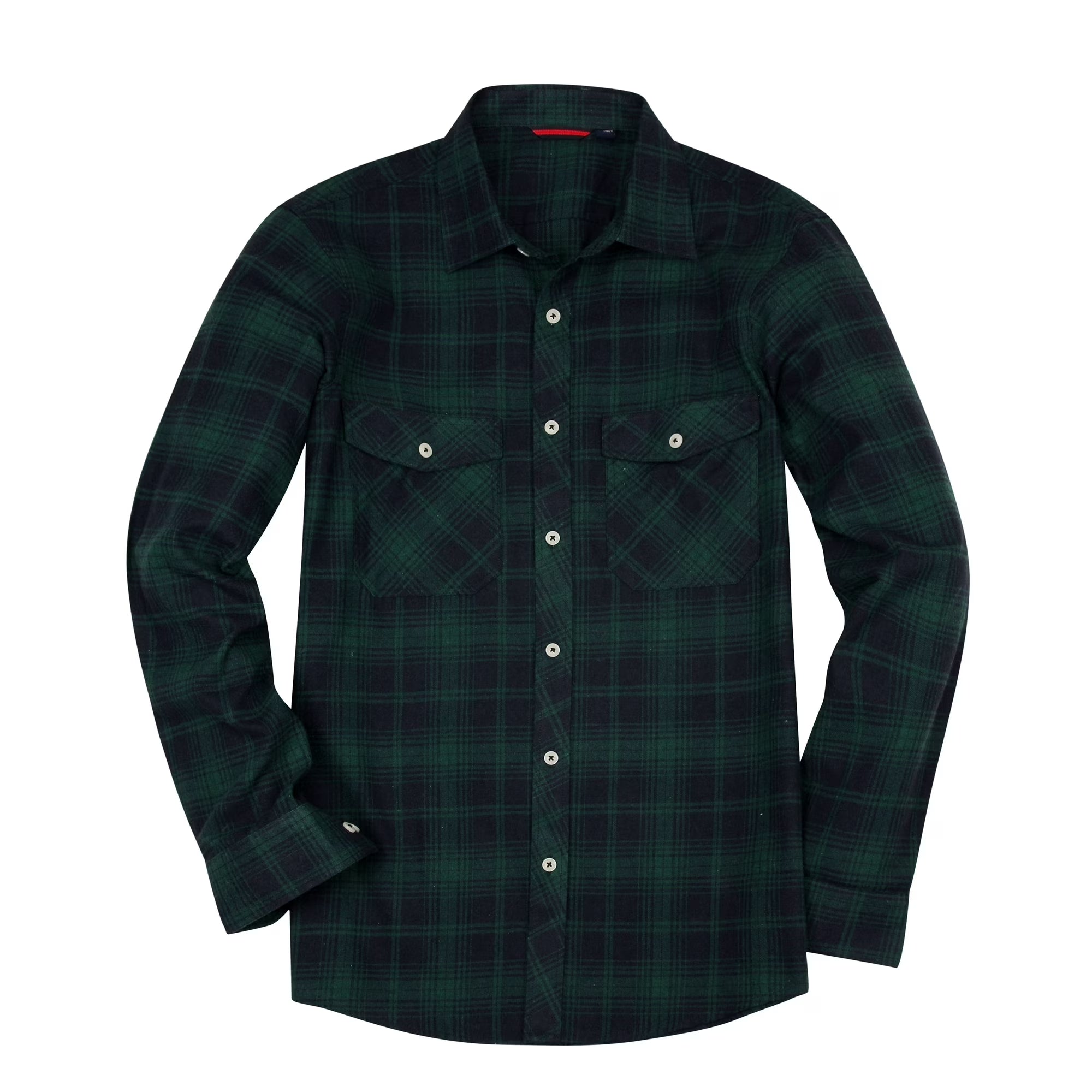 sogami Mens Long Sleeve Red Plaid Flannel Shirts Casual Button Down Regular Fit