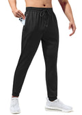 sogami Men's Slim Fit Joggers with Zipper Pockets Workout Pants for Gym
