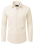 sogami Men's Stain Shield Dress Shirt Long Sleeve Stretch Button Down Formal Shirt