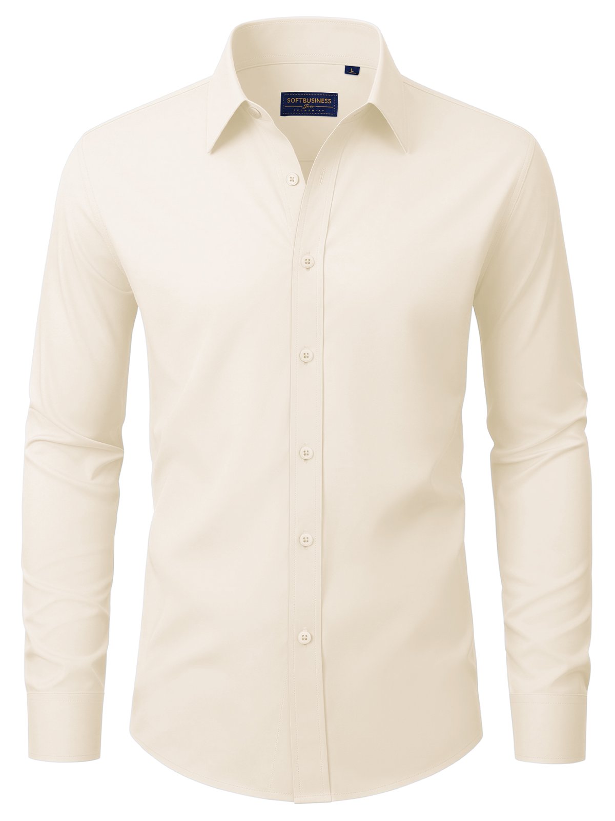 sogami Men's Stain Shield Dress Shirt Long Sleeve Stretch Button Down Formal Shirt