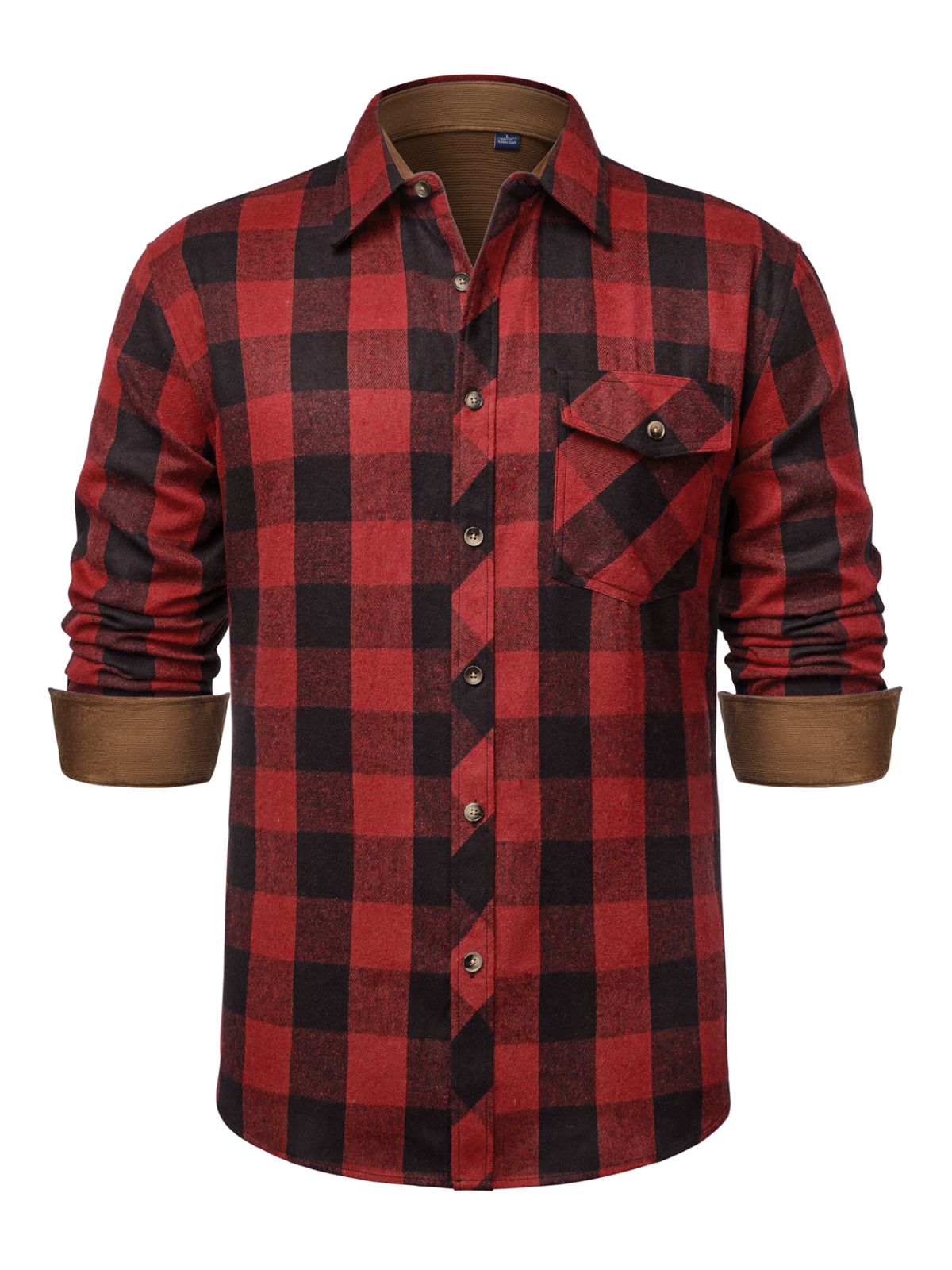 sogami Mens Flannel Shirts Casual Long Sleeve Button Down Plaid Shirts