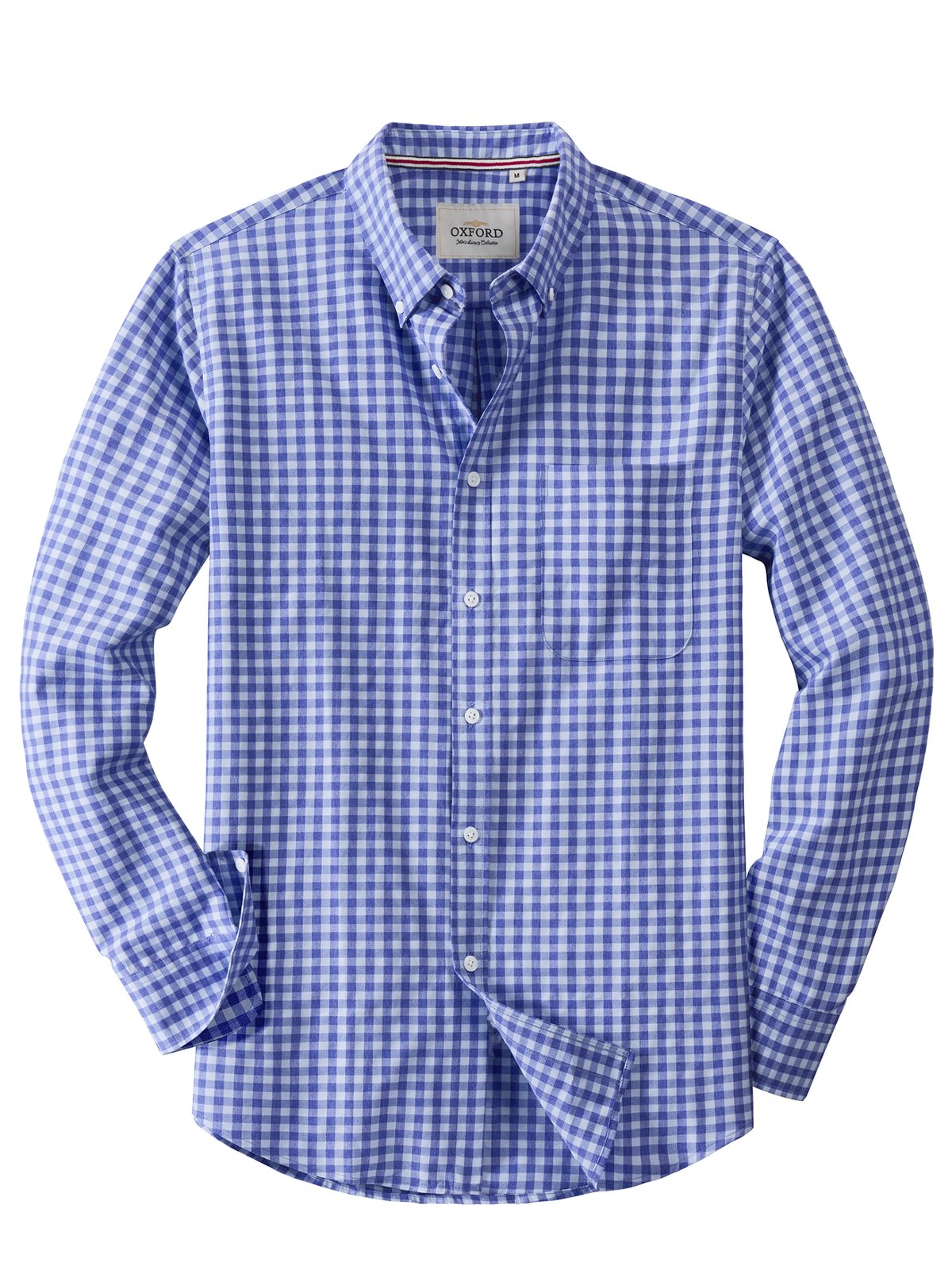 sogami Men's Striped Oxford Shirt Casual Long Sleeve Button Down Shirt