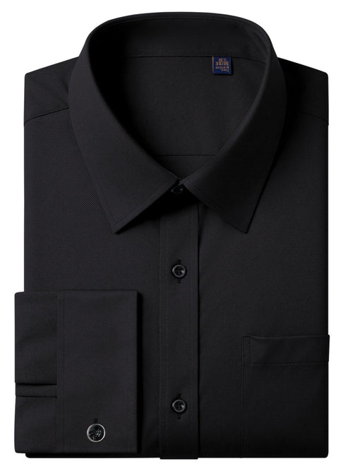 sogami French Cuff Dress Shirt Long Sleeve Regular Fit with Metal Cufflink