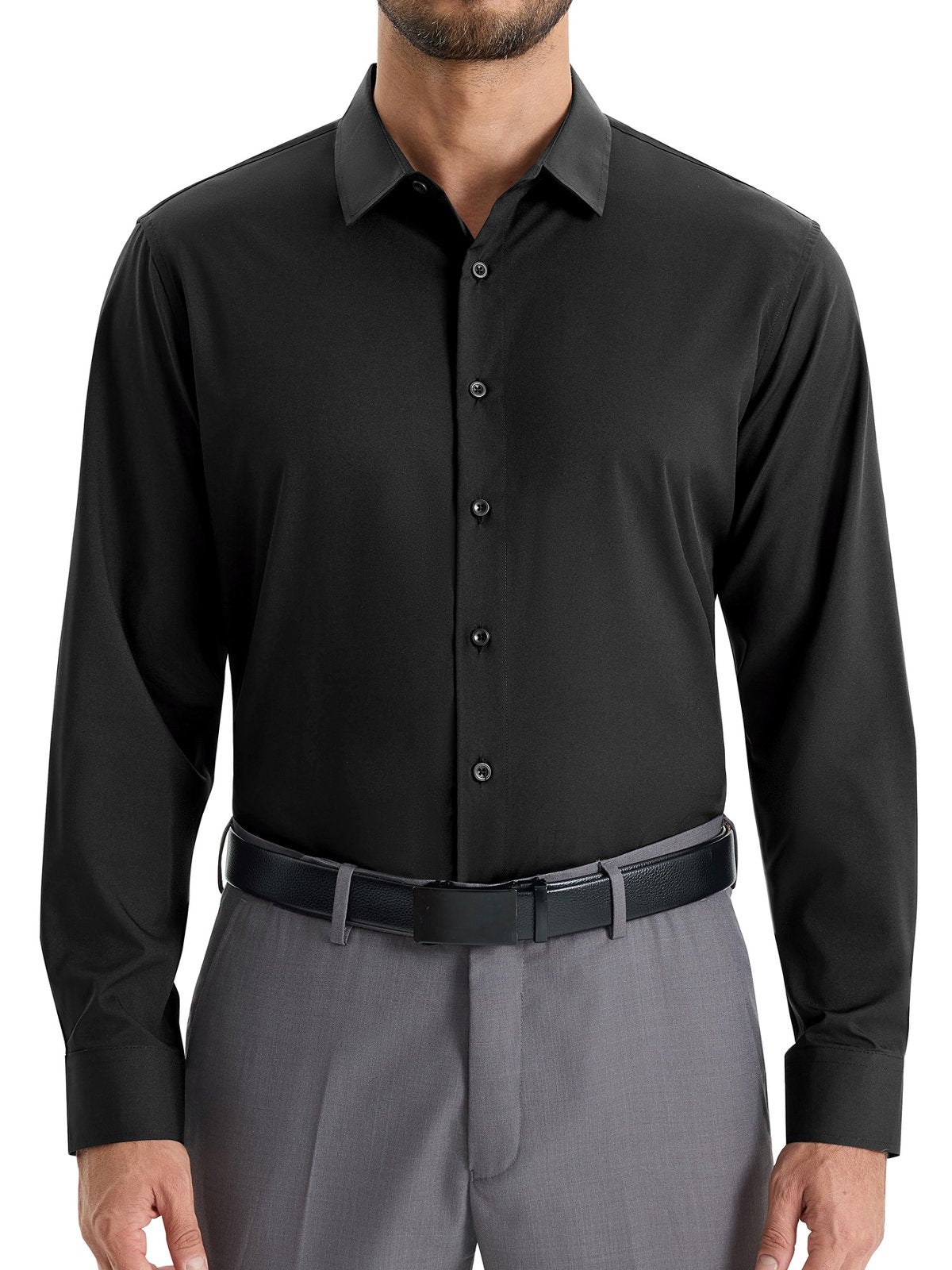 sogami Men's Stretch Dress Shirt Wrinkle Free Button Down Shirt Business Casual