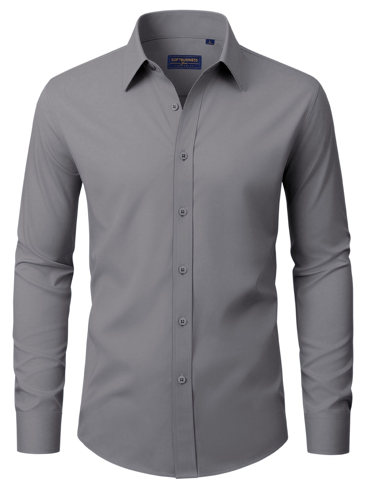 sogami Men's Stain Shield Dress Shirt Long Sleeve Stretch Button Down Formal Shirt
