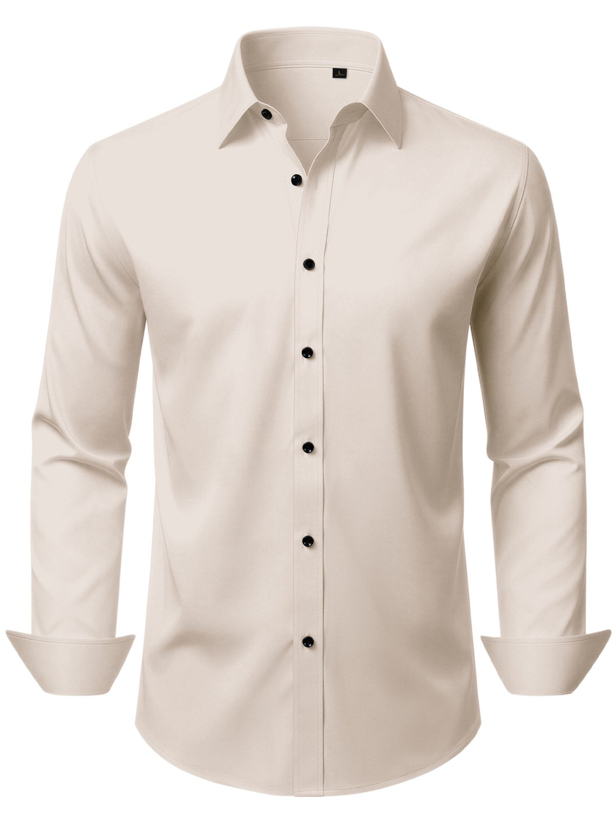 sogami Men's Button Down Shirt Stretch Long Sleeve Business Casual Dress Shirts White