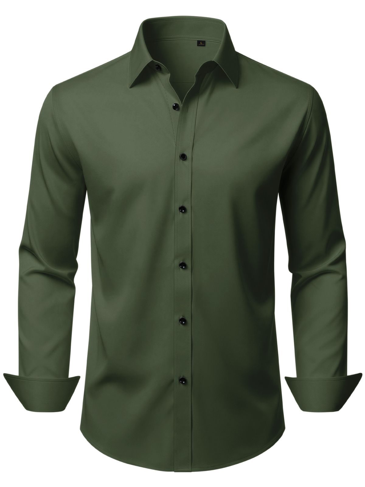sogami Men's Button Down Shirt Stretch Long Sleeve Business Casual Dress Shirts White