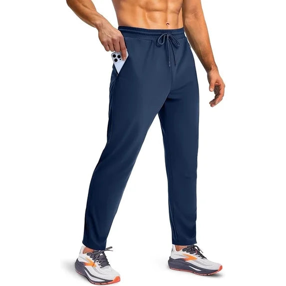 sogami Men's Athletic Sweatpants Joggers with Zipper Pocket Workout Pants For Running